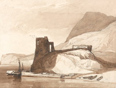 Coast Scene with a Castle by John Sell Cotman